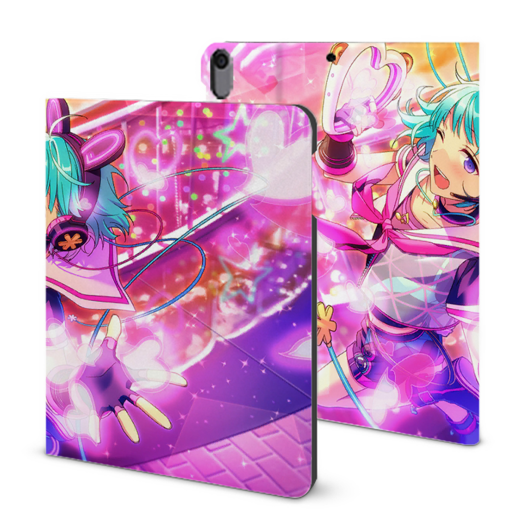 （画像用） あんさんぶるスターズ! Ensemble Stars IPad ケース ブック型 PUレザー TPU 耐衝撃 軽量 薄型 ペン収納なし 全面保護 IPad 各モデル対応
